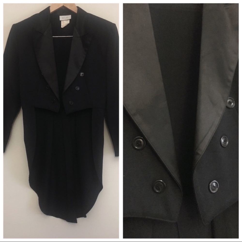 🟦Cropped Penguin Tail Suit Jacket